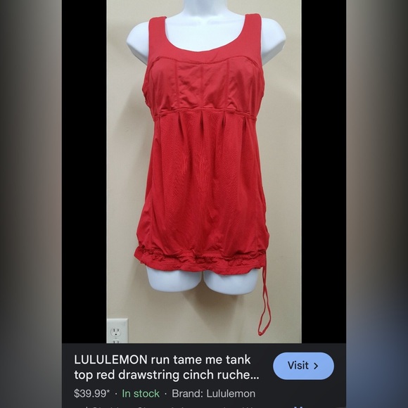 Lululemon Run Tame Me Tank Top - Picture 3 of 3